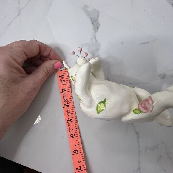 Lacombe WhimsiClay Floral Playful Cat Figurine - Picture 11 of 11